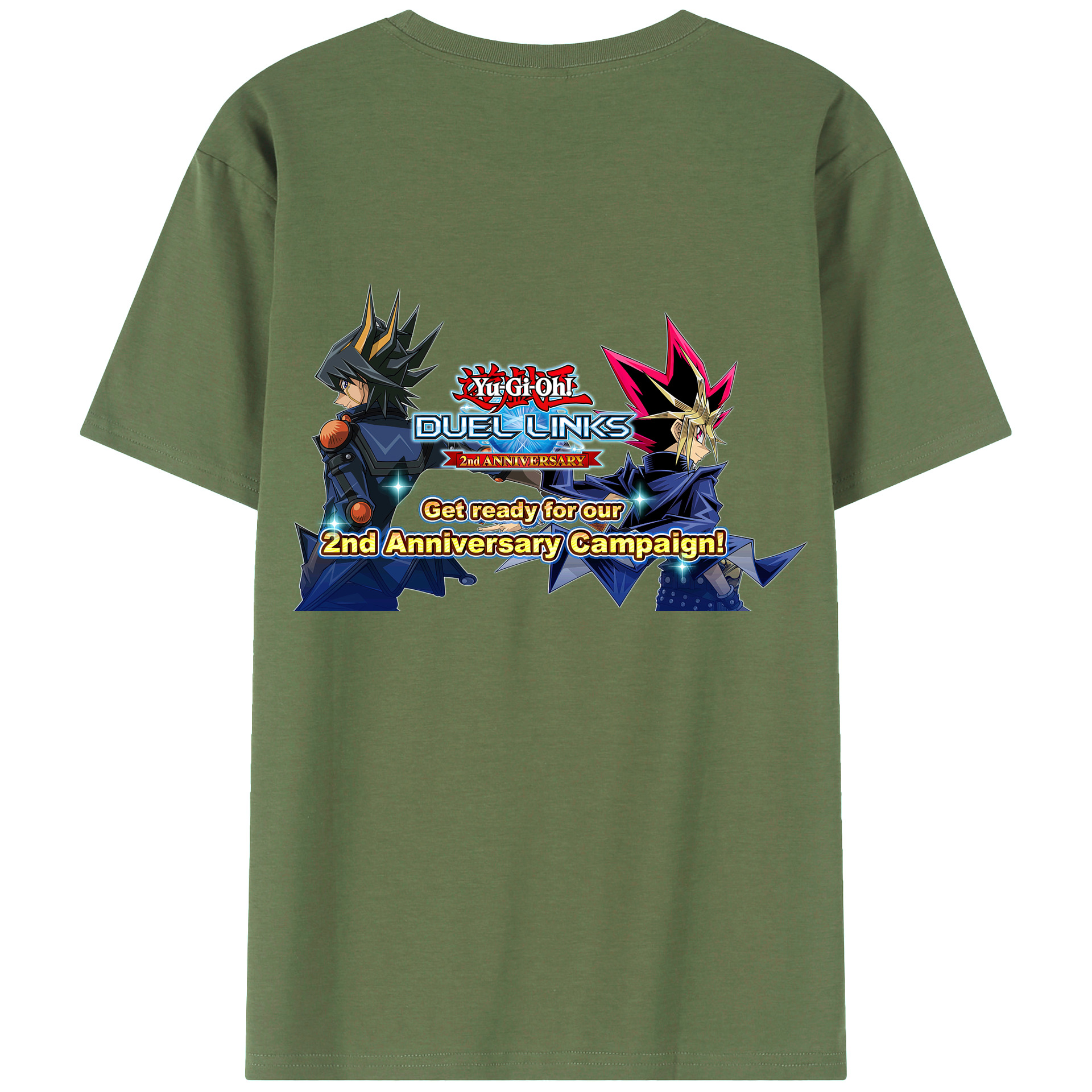（画像用） 遊☆戯☆王 Yu-Gi-Oh! 綿100％ メンズ半袖Tシャツ（バックプリント） 通気性